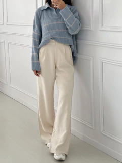 PANTALON SASTRERO WIDE LEG BELEN - comprar online