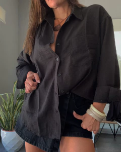 CAMISA DE LINO TRAMA - tienda online