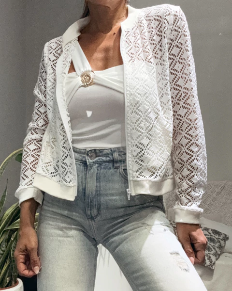 CAMPERA DE BRODERIE NATALY - comprar online