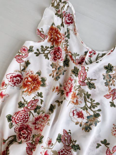 VESTIDO RIFA BLANCO ROJO en internet