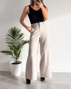 PANTALON SASTRERO WIDE LEG LIMBO - Sor Juana
