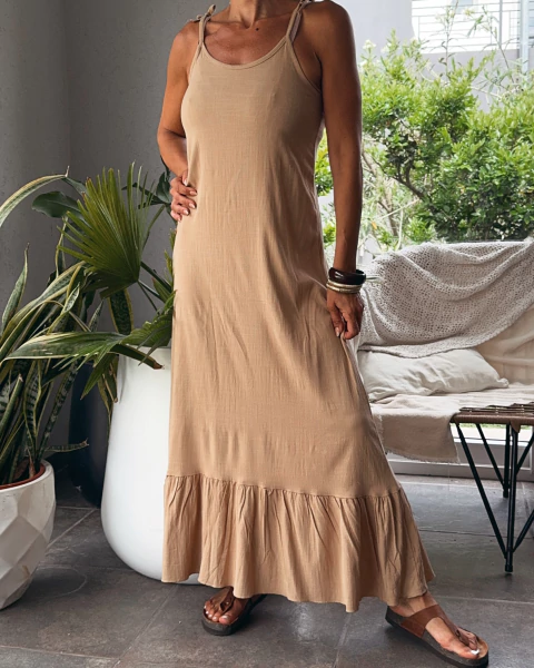 VESTIDO DE LINO FLOR - comprar online