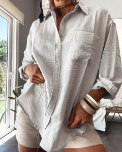 CAMISA DE LINO TRAMA - Sor Juana