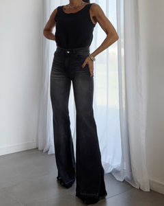 JEAN WIDE LEG MIKA BLACK - comprar online