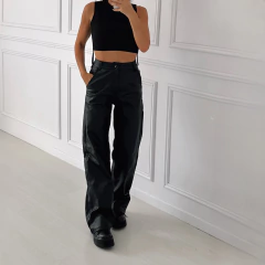 Imagen de PANTALON WIDE LEG ENGOMADO RICH