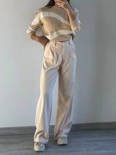 PANTALON SASTRERO WIDE LEG BELEN - tienda online