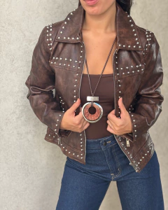 CAMPERA DE CUERO PU MELIA en internet