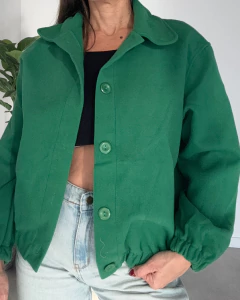 CAMPERA BOMBER DE PAÑO MAY - tienda online