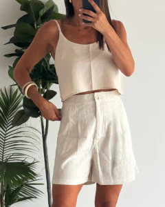 BERMUDA DE LINO ABEL - comprar online