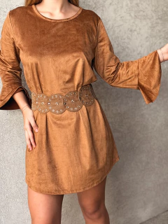 VESTIDO DE GAMUZA JUSTINA - tienda online