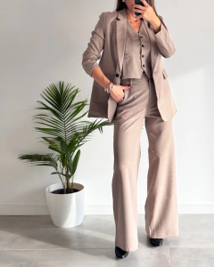 PANTALON SASTRERO WIDE LEG LIMBO - Sor Juana