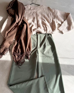 PANTALON SASTRERO WIDE LEG KATE - comprar online