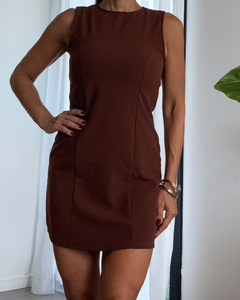 VESTIDO DE CREPÉ MITRE - tienda online