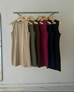 VESTIDO DE CREPÉ MITRE - comprar online