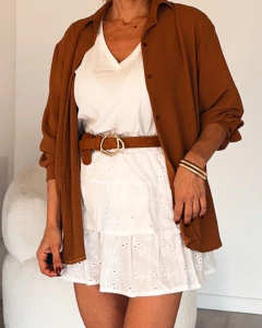 POLLERA DE BRODERIE SOLANGE - comprar online