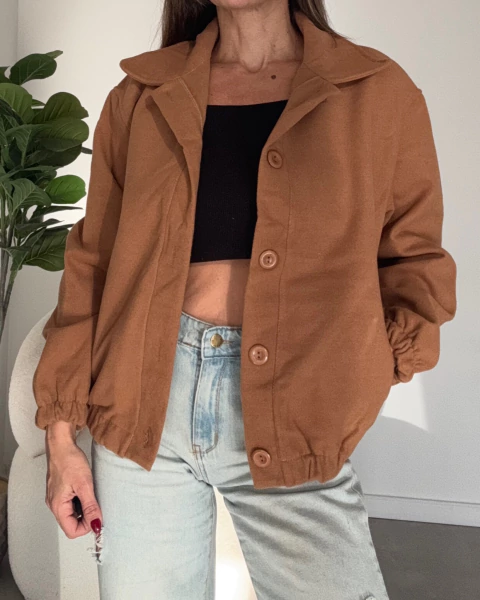 CAMPERA BOMBER DE PAÑO MAY - comprar online