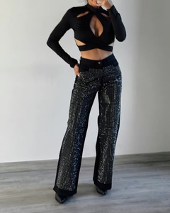 JEAN STRASS WIDE LEG TONY
