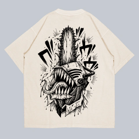 Camiseta Oversized Premium Chainsaw Unissex