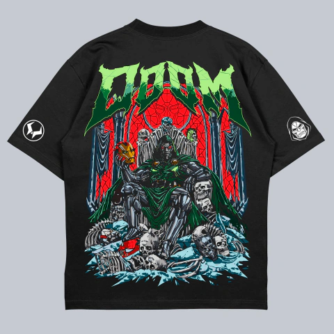 Camiseta Oversized Premium DOOM 02 Unissex
