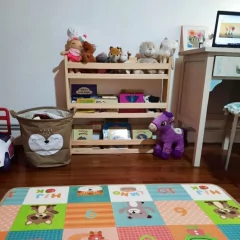 Repisa biblioteca inspiración montessori 3 estantes, 100cm de largo. - comprar online