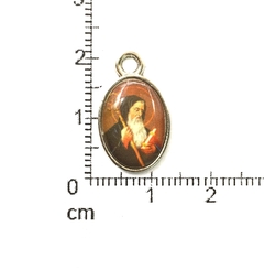 Dijes Religioso Niquel Con Dome X 5 Unidad ( ARG-9031/N/10 ) - Las  Perlas