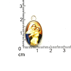 Dijes Religioso Niquel Con Dome X 5 Unidad ( ARG-9032/N/8 ) - Las  Perlas by Valeria