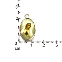 Dijes Religioso Niquel Con Dome X 5 Unidad ( ARG-9032/N/8 ) - tienda online