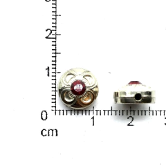 Imagen de ccb con brillo plateado redondo