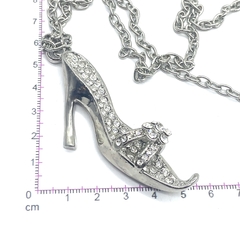 taco con strass y cadena - comprar online