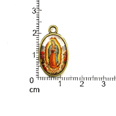 Imagen de Dijes Religioso Niquel Con Dome X 5 Unidad ( ARG-9032/N/8 )