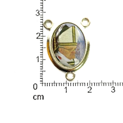 Imagen de Dijes Religioso Niquel Con Dome X 5 Unidad ( ARG-10116/11N )