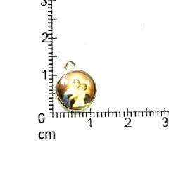 Dijes Religioso Niquel Con Dome X 5 Unidad ( ARG-9030/N/11 ) - Las  Perlas by Valeria