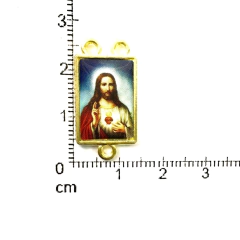 Dijes Religioso Niquel Con Dome X 5 Unida ( ARG-9171/N/6 ) - Las  Perlas by Valeria