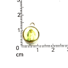 Dijes Religioso Niquel Con Dome X 5 Unidad ( ARG-9030/N/11 )