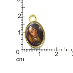 Dijes Religioso Niquel Con Dome X 5 Unidad ( ARG-9031/N/10 ) - comprar online