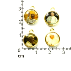 Dijes Religioso Niquel Con Dome X 5 Unidad ( ARG-9030/N/11 ) - Las  Perlas by Valeria