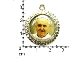 Dijes Religioso Niquel Con Dome X 5 Unidad ( ARG-9093/N/8 )