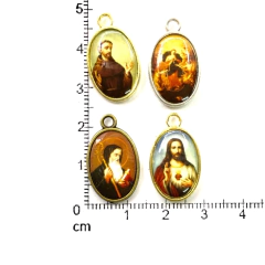 Dijes Religioso Niquel Con Dome X 5 Unidad ( ARG-9032/N/8 ) - comprar online