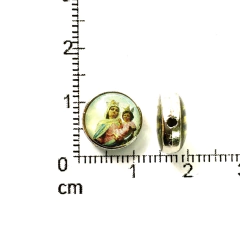 Dijes Religioso Niquel Con Dome X 5 Unidad ( ARG-10123/6N ) - Las  Perlas by Valeria