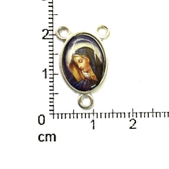 Dijes Religioso Niquel Con Dome X 5 Unidad ( ARG-9141/N/8 ) - Las  Perlas by Valeria