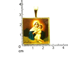 Imagen de Dijes Religioso Niquel Con Dome X 5 Unidad ( ARG-9095/N/5 )