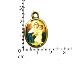 Dijes Religioso Niquel Con Dome X 5 Unidad ( ARG-9092/N/7 ) - tienda online