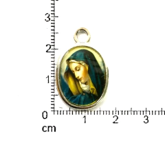 Imagen de Dijes Religioso Niquel Con Dome X 5 Unidad ( ARG-9092/N/7 )