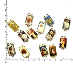Dijes Religioso Niquel Con Dome X 5 Unida ( ARG-9171/N/6 )