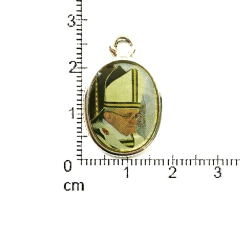 Dijes Religioso Niquel Con Dome X 5 Unidad ( ARG-9092/N/7 ) - tienda online