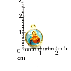 Dijes Religioso Niquel Con Dome X 5 Unidad ( ARG-9030/N/11 )