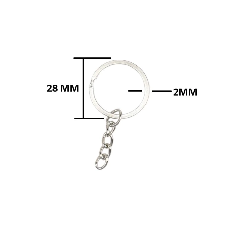 ARGOLLA LLAVERO NIQUEL 2.8 CM reforzada