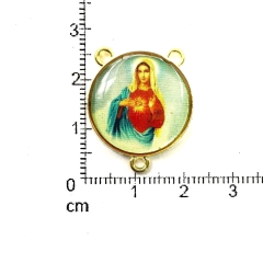 Dijes Religioso Niquel Con Dome X 5 Unidad ( ARG-9094/N/7 ) - comprar online