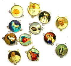 Dijes Religioso Niquel Con Dome X 5 Unidad ( ARG-9094/N/7 )