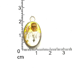 Dijes Religioso Niquel Con Dome X 5 Unidad ( ARG-9032/N/8 )